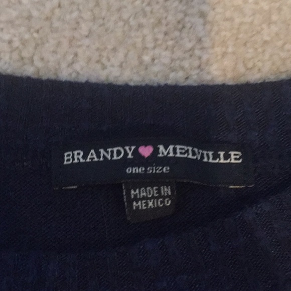brandy Melville-navy long sleeve - Picture 3 of 3